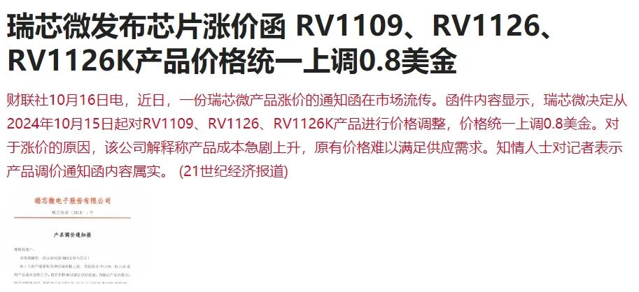 國產芯片大廠突發漲價，有啥影響？(圖1)